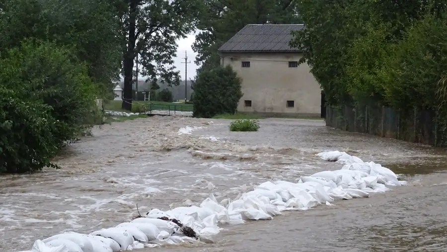 Raduň během povodní v roce 2024